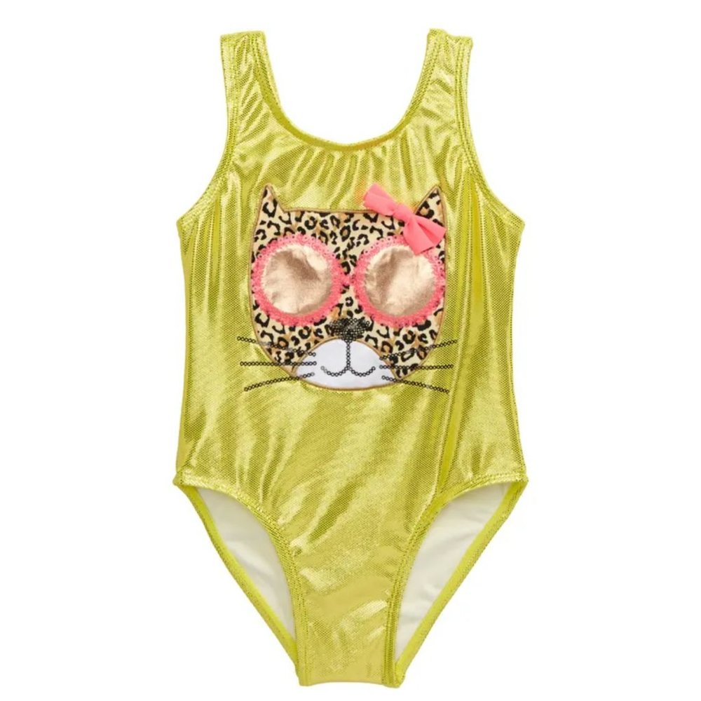 NWT FLAPDOODLES KIDS' LEOPARD ONE-PIECE SWIMSUIT-Toddler Size 2